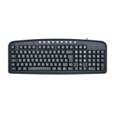 Teclado Multimídia Coletek Preto Com Ç Abnt2 Kb-2200 Ps/2